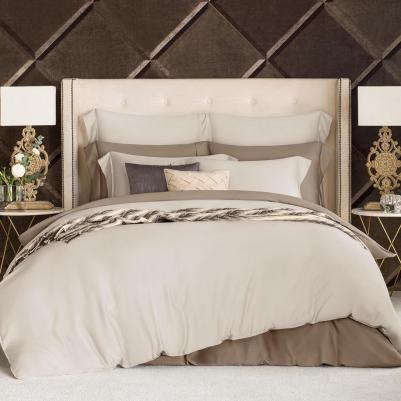 Сенса беж КПБ 220x240/260х270/50x70-2, 4 пр, 100% Sensotex эвкал. Вол
