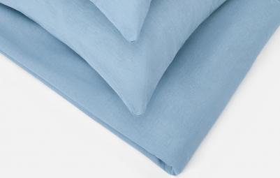 Постельное белье Евро, Поплин, нав. 50х70, Denim (Unicolor) – фото 4