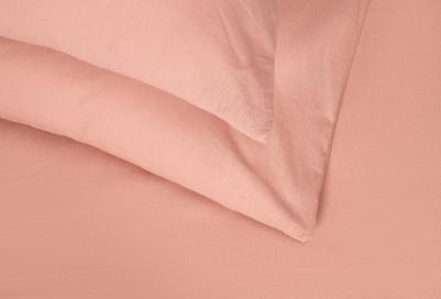 Постельное белье на молнии однотонное, Mousse, 1.5-спальное, наволочки на молнии 70х70, 100% хлопок, перкаль – фото 5