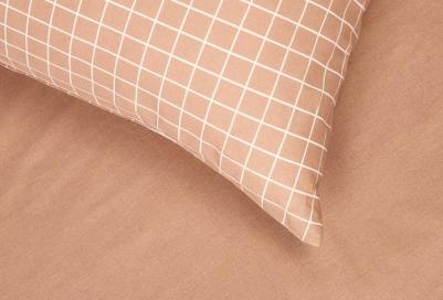 Постельное белье на молнии однотонное, Руфус, 1.5-спальное, наволочки на молнии 70х70, 100% хлопок, перкаль – фото 5