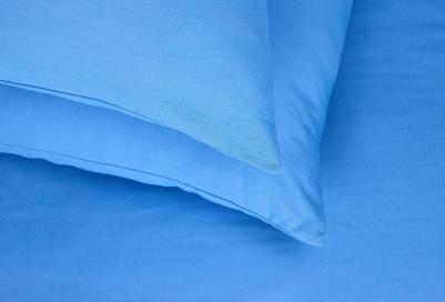 Постельное белье на молнии однотонное, Скузи, 2 спальное, наволочки на молнии 70х70, 100% хлопок, перкаль – фото 7