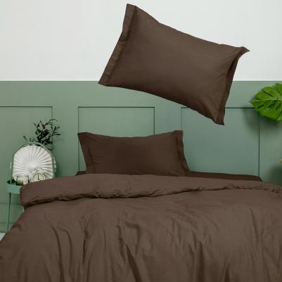 Постельное белье из перкаля 1,5 спальное, наволочки 50х70 см, Мокко – фото 2