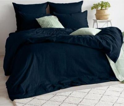 Комплект постельного белья Twilight blue сатин 2,0сп, меланж, хлопок 100%, 790364 – фото 7