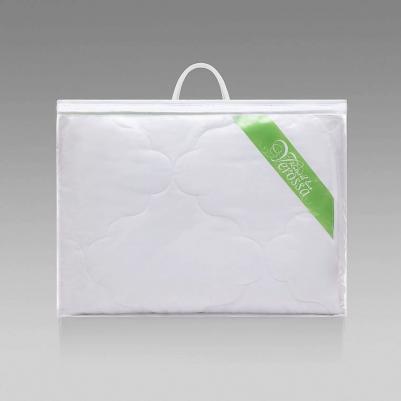 Одеяло 172х205 см бамбуковое волокно/сатин-жаккард стеганое (белое) – фото 2