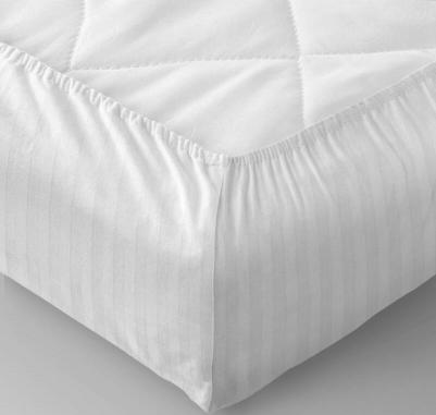 Простыня на резинке Stripe 180х200 борт 30см Royal, цвет белый, хлопок 100%,784512 – фото 2