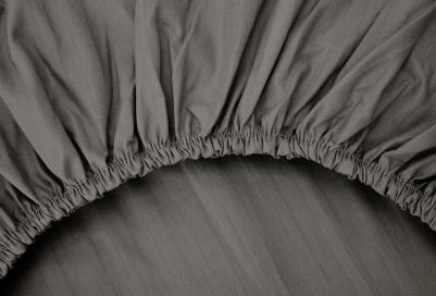 Простыня на резинке Verosso 180х200 на высоту матраса 30 см, Gray, серый, страйп в полоску, 100% хлопок – фото 5