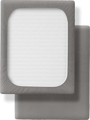 Простыня Stripe На Резинке 160х200 борт 30 см Gray 784499 – фото 5