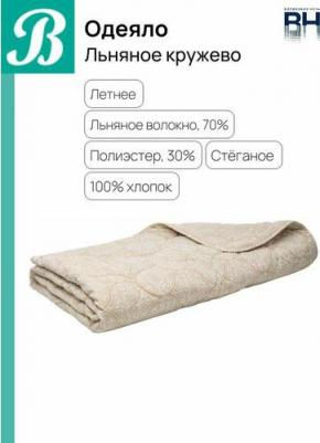 Одеяло 140х205 см льняное волокно/поплин стеганое – фото 2
