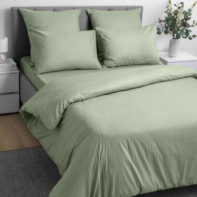 Постельное белье Smoke Green (семейный, 2 наволочки 70х70, поплин)