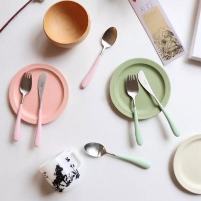 Набор столовых приборов Alice celadon детский 3 предмета – фото 4