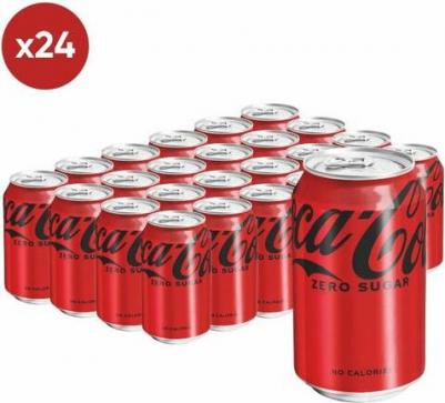 Газированный напиток Zero Sugar (без сахара), Германия, 0,33 л, 24 шт – фото 1