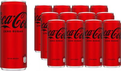 Кока Кола Zero 0.33 литра, стекло, 12 шт. в уп