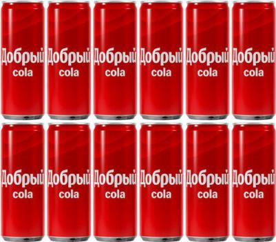 Газированный напиток Cola 0,33л х 24шт