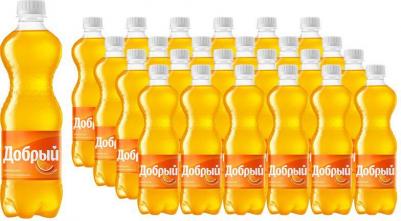 Напиток Апельсин газированный 0.5 л (24 штуки в упаковке) – фото 3