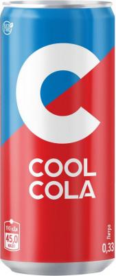 Напиток газированный Cool Cola безалкогольный сильногазированный, 0,33 л – фото 1
