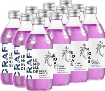 Напиток газированный черника-лимон-лаванда, 330 мл