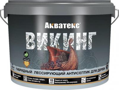 Антисептик Викинг декоративный для дерева дуб 9 л – фото 4