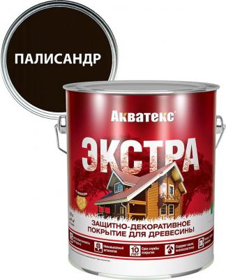 Защитно-декоративное покрытие для дерева, полуглянцевое, 2,7 л, палисандр – фото 1