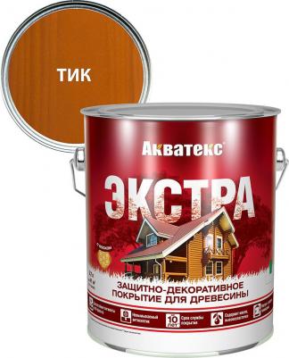 Защитно-декоративное покрытие для дерева, полуглянцевое, 2,7 л, тик – фото 2