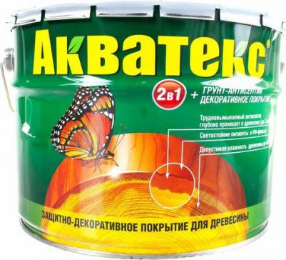 Защитно-декоративное покрытие для дерева, полуматовое, 9 л, махагон – фото 1