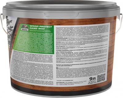 Пропитка WOOD PROTECT HARD WAX белоснежный 9 л – фото 2