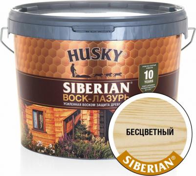 Воск-лазурь Siberian полуматовый прозрачный 9 4690364039585 – фото 5