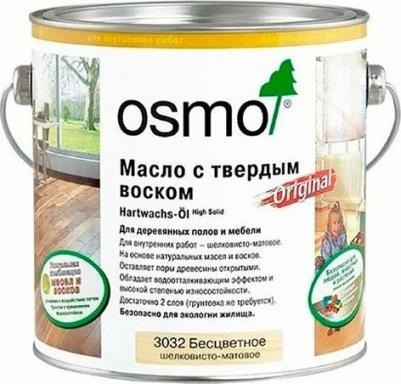 Масло с твердым воском Hartwachs-Ol Original (0,75 л Матовое 3062) – фото 1