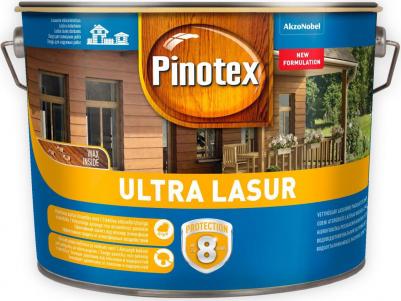 Антисептик Ultra декоративный для дерева бесцветный основа ЕС 9 л – фото 5