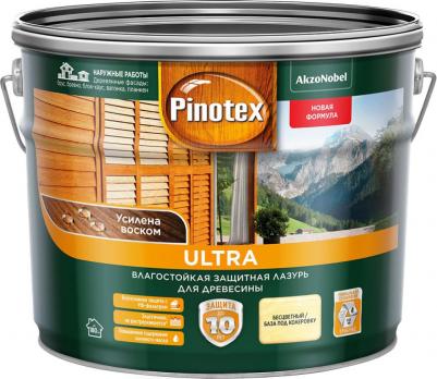 Антисептик Ultra декоративный для дерева бесцветный основа ЕС 9 л – фото 6