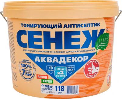 Пропитка СЕНЕЖАКВАДЕКОР118венге9кг – фото 1