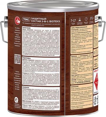 Пропитка BIOTEKS 2-в-1, тик, 2.7л [700008167] – фото 2