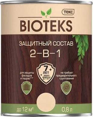 Пропитка BIOTEKS 2-в-1, тик, 2.7л [700008167] – фото 3