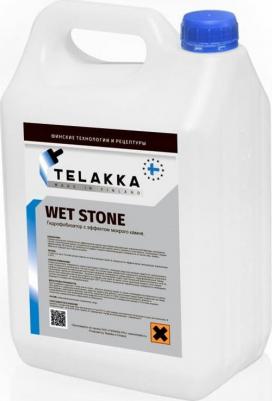 Пропитка с эффектом мокрого камня для минеральных материаловTelakka GIDROFOB WET STONE 10л