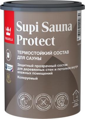 Состав защитный термостойкий для бань и саун Supi Sauna Protect база под колеровку 4601541202647 – фото 2