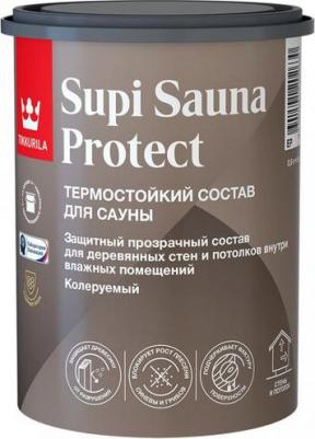 Состав защитный термостойкий для бань и саун Supi Sauna Protect база под колеровку 4601541202647 – фото 7