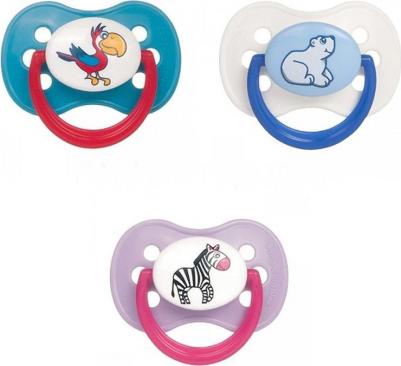 Animals - Пустышка круглая латексная, 6-18 – фото 9