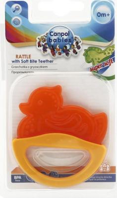 прорезыватель Погремушка с эластичным прорезывателем, 0+, Прорезыватели – фото 14