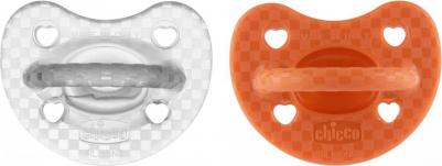 Пустышка силиконовая 16-36 мес Утешение Physioforma Luxe 2 шт, Оранжевый/прозрачный – фото 3