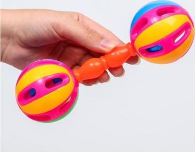 Погремушка "Гантелька", цвет сюрприз – фото 6