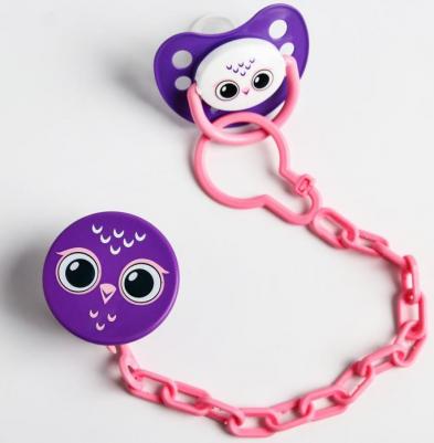 Прищепка-держатель для соски-пустышки "Сова", на цепочке./В упаковке шт: 1 – фото 6