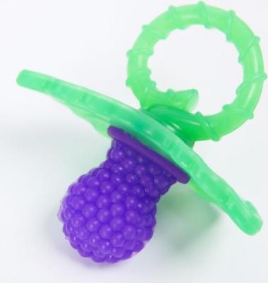 Прорезыватель силиконовый Ягодка-пустышка, цвет красный – фото 10