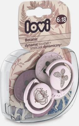 Набор пустышек динамических Botanic силикон 6-18 мес. 2 шт. для девочки – фото 3