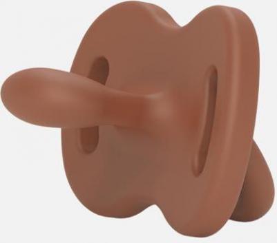 Детская физиологическая силиконовая пустышка от 0 до 6 месяцев, терракот – фото 5