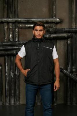 Жилет рабочий утепленный FIDJI3 серый/черный ( -54, рост 172-180) – фото 3