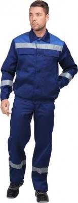 Костюм МАСТЕР ЛЮКС темно-синий/василек, р.88-92, рост 182-188 Кос 039/ 88/182