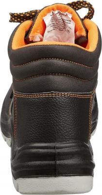 Ботинки рабочие ПУ-ТПУ натуральная кожа черные с металлическим подноском 4660054760167 – фото 1