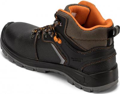 Ботинки рабочие кожаные с защитным подноском и стелькой черные Profi 4660272916391 – фото 5