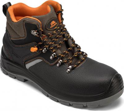 Ботинки рабочие кожаные с защитным подноском и стелькой черные Profi 4660272916391 – фото 6