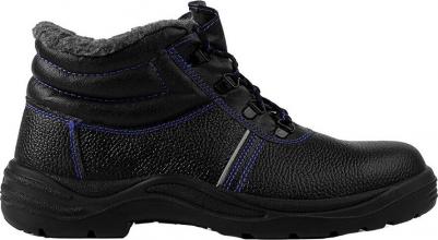 Ботинки рабочие кожаные утепленные с защитным композитным носком черные 4610235280496