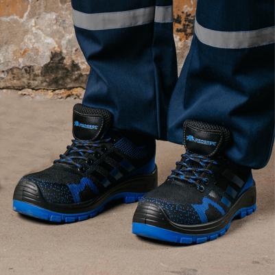 Полуботинки рабочие текстильные с защитным подноском черные Sport – фото 6